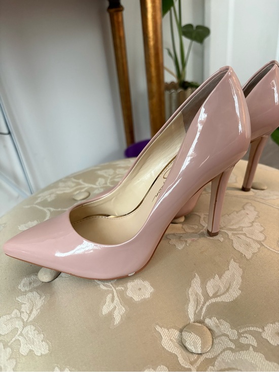 Jessica Simpson Shoes - Jessica Simpson Blush Patent Pointed-Toe Pumps